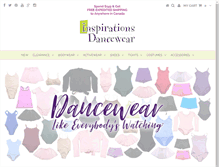 Tablet Screenshot of inspirationsdancewear.com